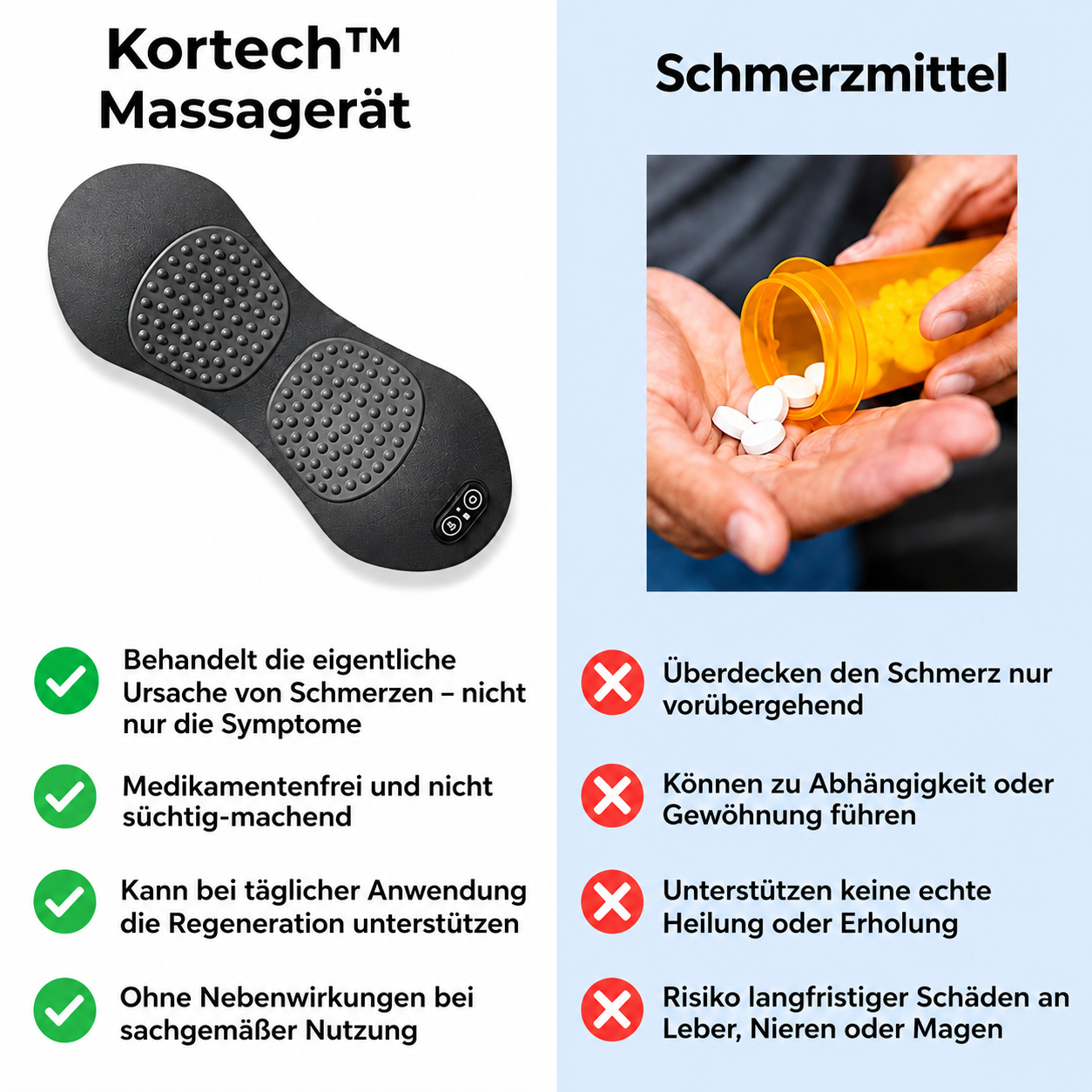 3-Zonen Rückenwohl Tiefenmassagegerät