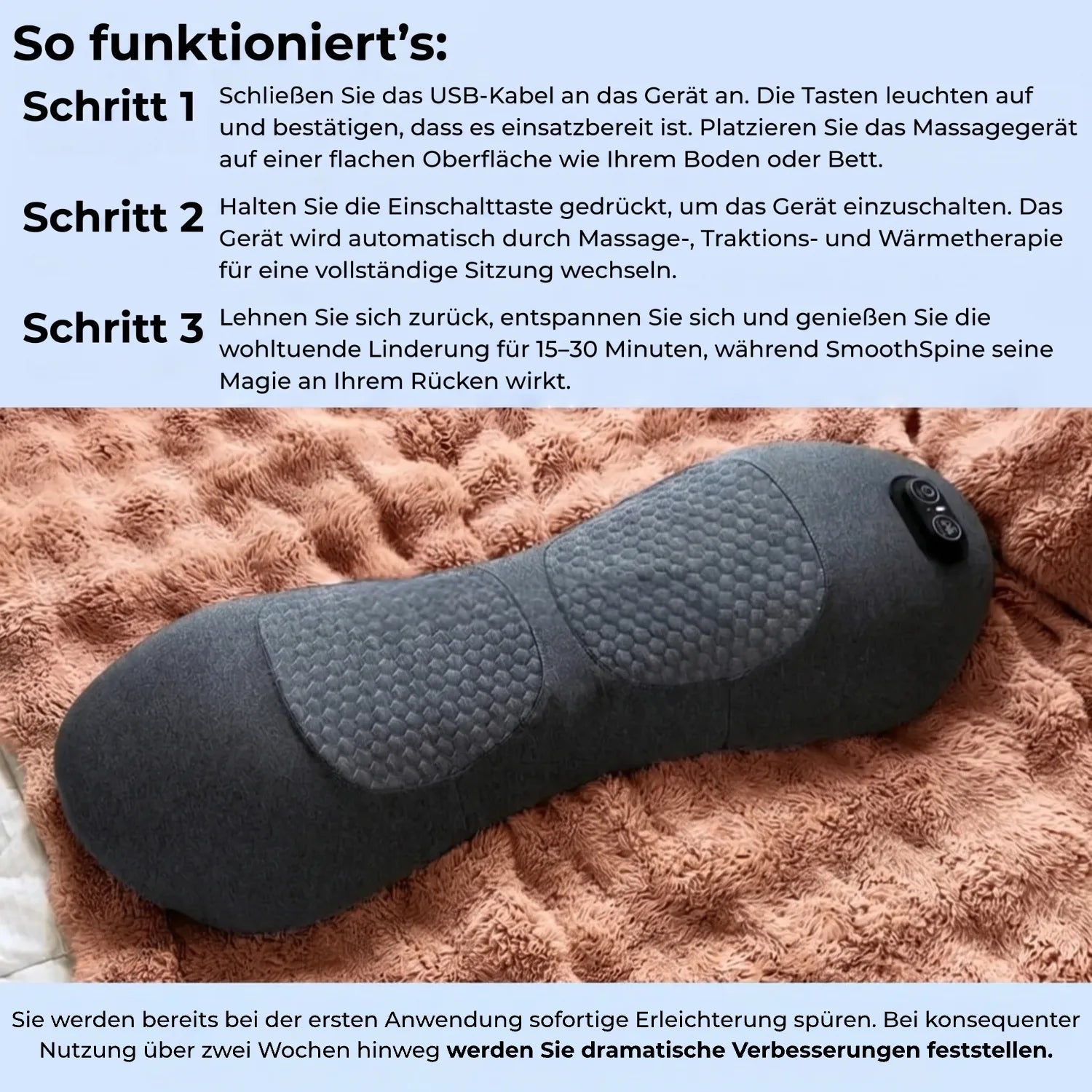 3-Zonen Rückenwohl Tiefenmassagegerät